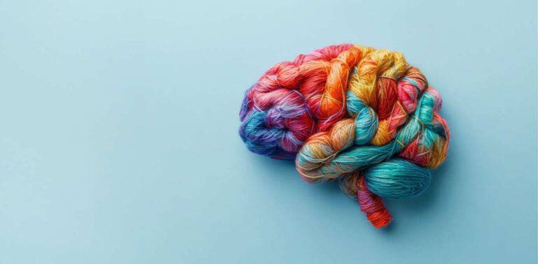 neurodivergent brain full of colours